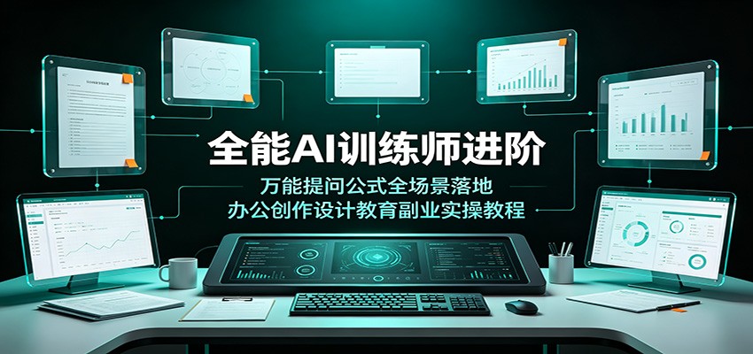 全能AI训练师进阶：万能提问公式全场景落地，办公创作设计教育副业实操教程-星云网创