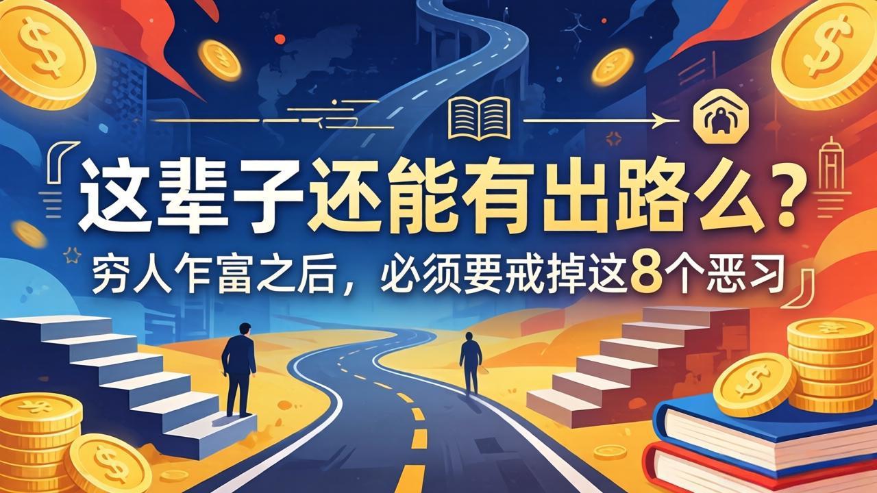关于人生两篇付费文章【这辈子还能有出路么？】【穷人乍富之后，必须要戒掉这8个恶习】-星云网创