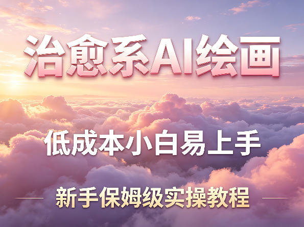 治愈系AI绘画提示词项目，低成本小白易上手，每天10分钟，新手保姆级实操教程-星云网创