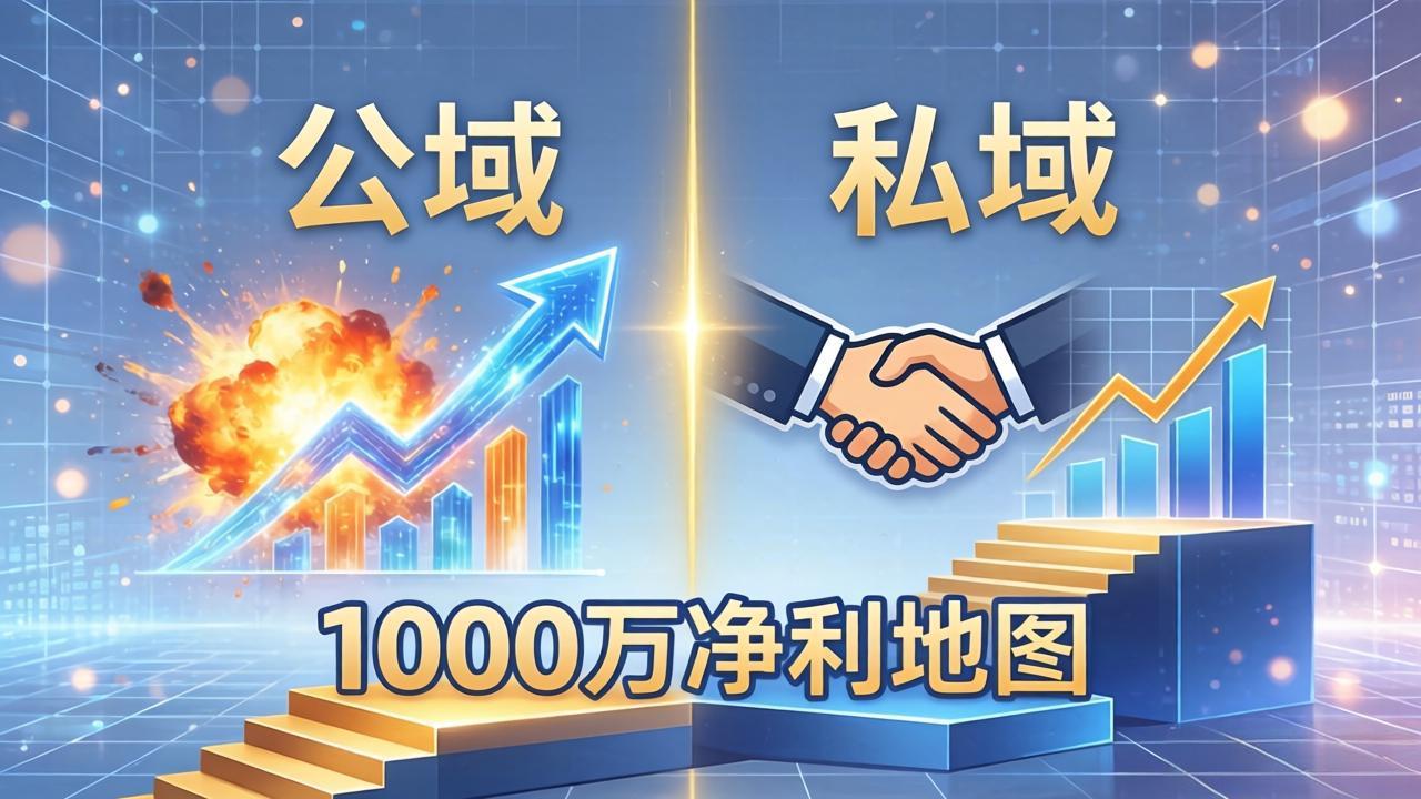 公域玩命出爆款，私域悄悄做成交：这套AI内训课，2026给你打通1000万净利的地图-星云网创