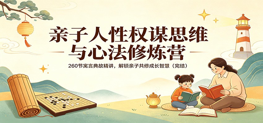 亲子人性权谋思维与心法修炼营：260节寓言典故精讲，解锁亲子共修成长智慧(完结)-星云网创