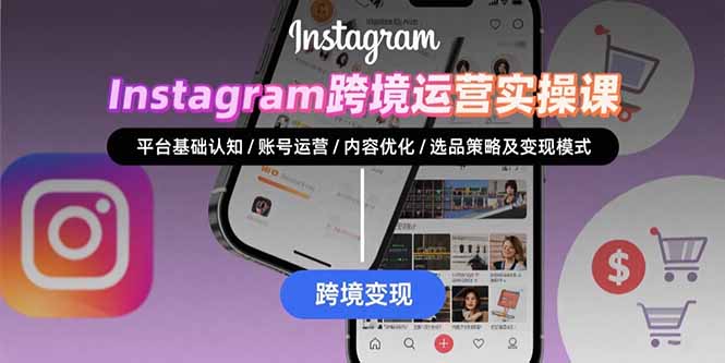 Instagram跨境运营实战：平台认知/账号运营/内容优化/选品策略及变现模式-星云网创