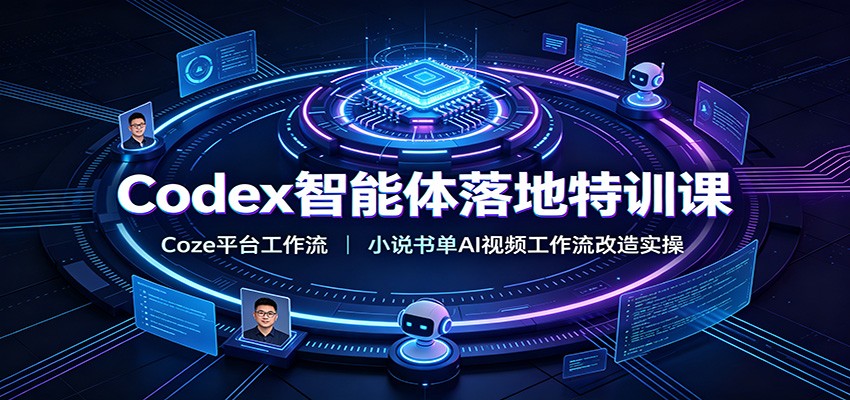 Codex智能体落地特训课：Coze平台工作流，小说书单AI视频工作流改造实操-星云网创