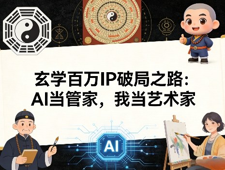 玄学百万IP破局之路：AI当管家，我当艺术家-星云网创
