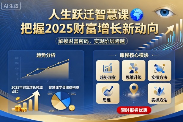 人生跃迁智慧课，把据2025财富增长新动向-星云网创