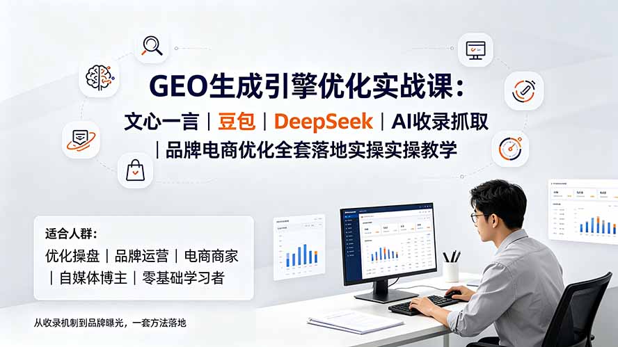 GEO生成引擎优化实战课：文心一言｜豆包｜DeepSeek｜AI收录抓取｜品牌电商优化全套落地实操教学-星云网创