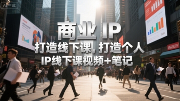 商业IP打造线下课，打造个人 IP线下课视频+笔记-星云网创