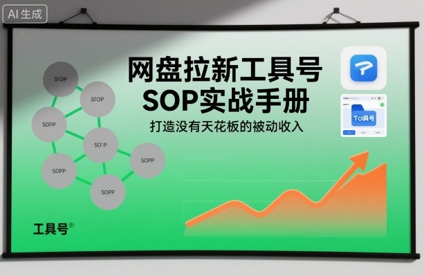 网盘拉新工具号SOP实战手册，打造没有天花板的被动收入-我要项目网