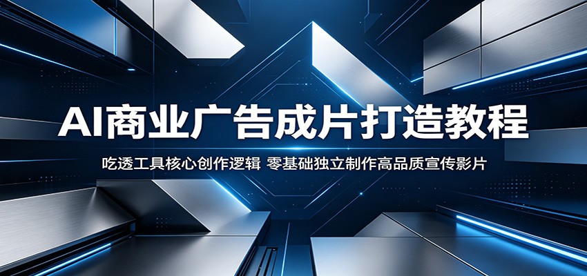 AI商业广告成片打造教程：吃透工具核心创作逻辑，零基础独立制作高品质宣传影片-星云网创