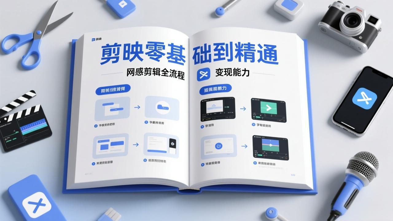 剪映零基础也能快速上手，从入门到精通掌握网感剪辑全流程，掌握能直接变现的剪辑能力-星云网创