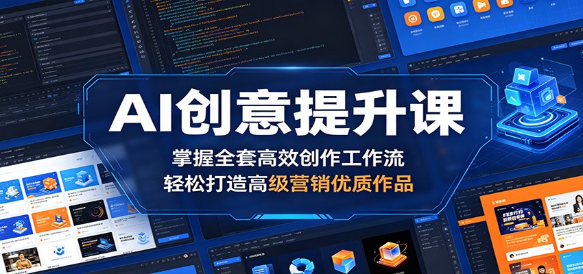 AI创意提升课：掌握全套高效创作工作流，轻松打造高级营销优质作品-星云网创