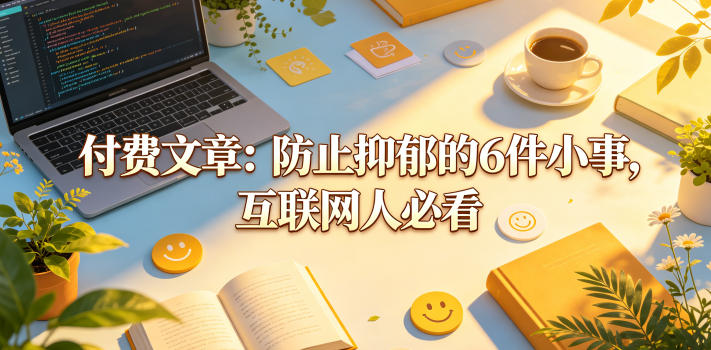 付费文章：防止抑郁的6件小事，互联网人必看！-星云网创
