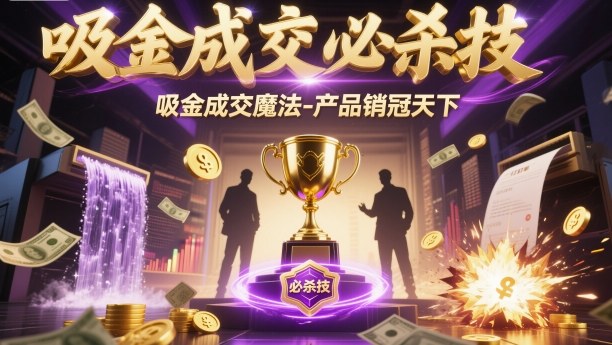 吸金成交必杀技,吸金成交魔法-产品销冠天下-星云网创