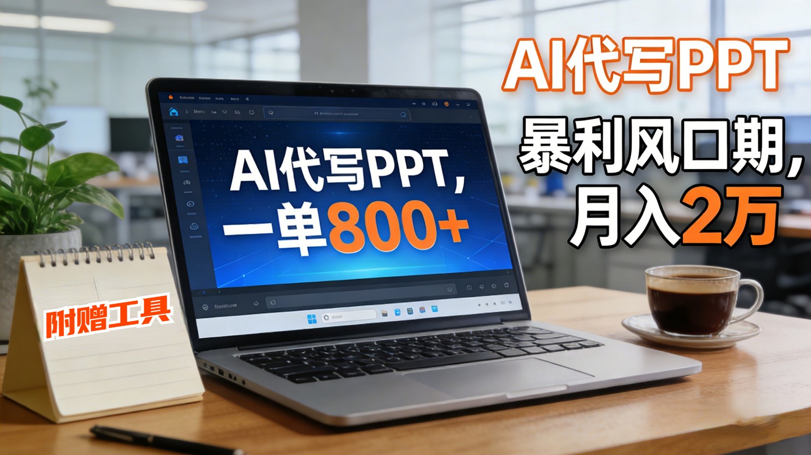 AI 代写做 PPT！一单狂赚 800+，风口期月入 2 万(工具 + 提示词直接送)-星云网创