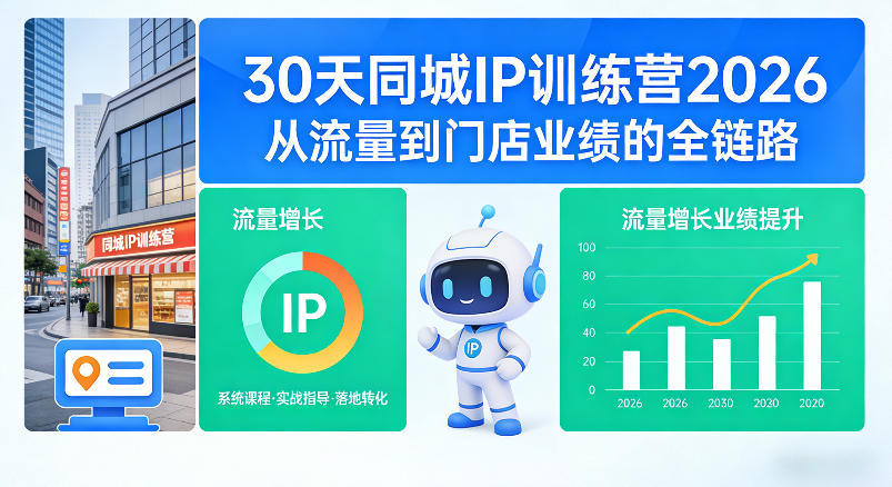 30天同城IP训练营2026年,从流量到门店业绩的全链路-星云网创