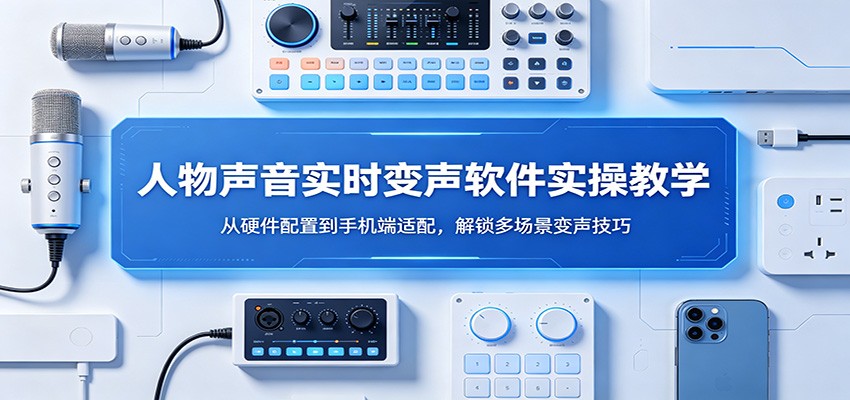 人物声音实时变声软件实操教学：从硬件配置到手机端适配，解锁多场景变声技巧-星云网创