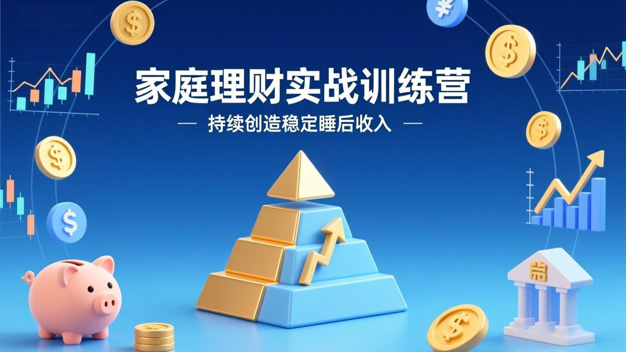家庭理财实战训练营：从0到1建体系，三阶进阶层层递进，助你持续创造稳定睡后收入-星云网创