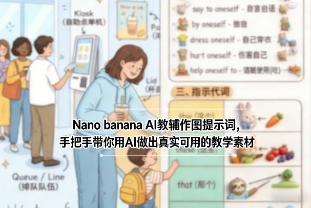Nano banana AI教辅作图提示词，手把手带你用AI做出真实可用的教学素材-星云网创