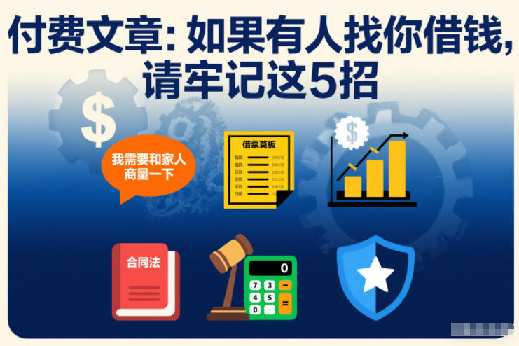 付费文章：如果有人找你借钱，请牢记这5招-星云网创