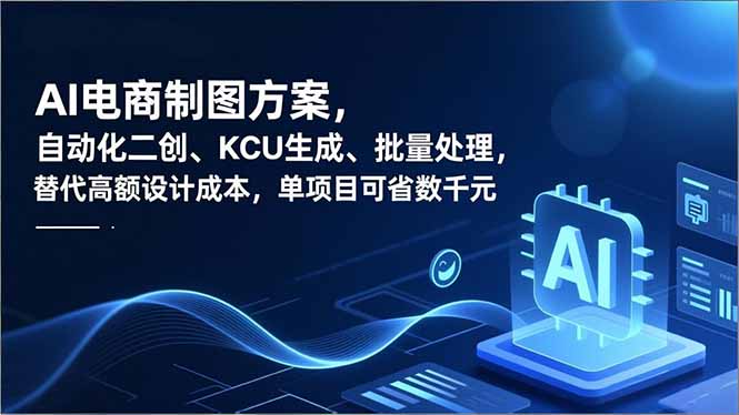 AI电商制图方案，自动化二创、SKU生成、批量处理，替代高额设计成本，单项目可省数千元-星云网创