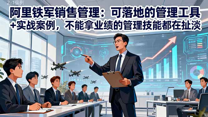 阿里铁军销售管理:可落地的管理工具+实战案例,不能拿业绩的管理都在扯淡-星云网创