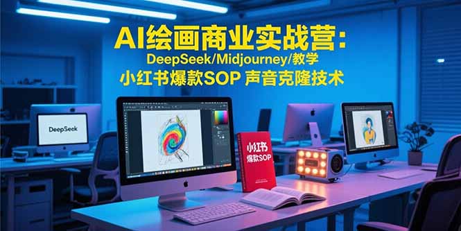 AI绘画商业实战营：DeepSeek/Midjourney/教学 小红书爆款SOP 声音克隆技术-星云网创