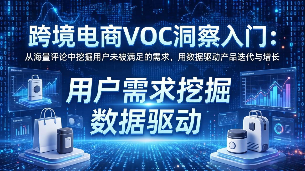跨境电商VOC洞察入门：从海量评论中挖掘用户未被满足的需求，用数据驱动产品迭代与增长-星云网创