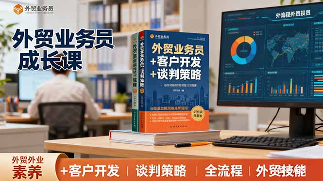 外贸业务员成长课：职业素养+客户开发+谈判策略、掌握全流程外贸技能-柚子轻创