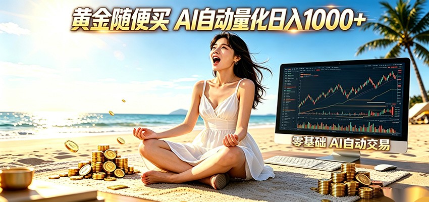 黄金随便买？AI自动外汇量化交易 在家当皇帝 日入1000+-星云网创