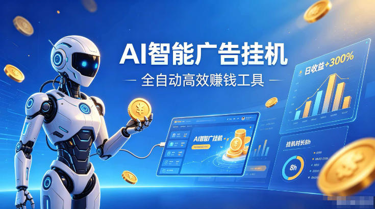 AI智能广告挂G，在家自动賺收益，全程无需人工操作、不用直播、不用拉人【揭秘】-星云网创