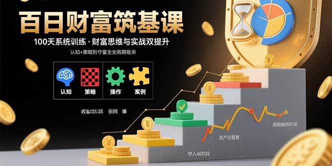百日财富筑基课：认知+策略+实操+案例拆解 实现从创富到守富全周期能力-柚子轻创