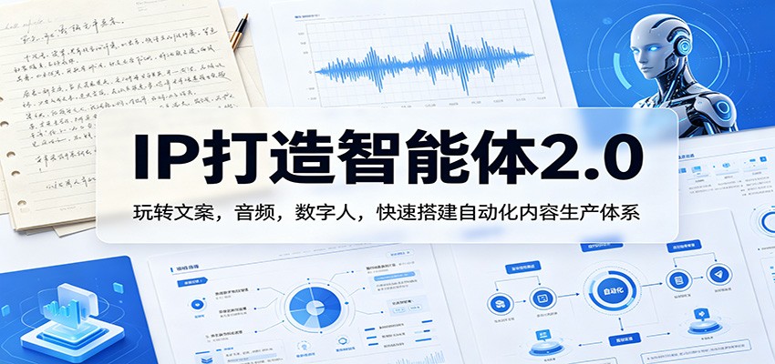 IP打造智能体2.0：玩转文案，音频，数字人，快速搭建自动化内容生产体系-星云网创