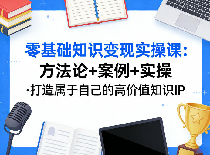 零基础知识变现实操课，方法论+案例+实操，打造属于自己的高价值知识IP-星云网创
