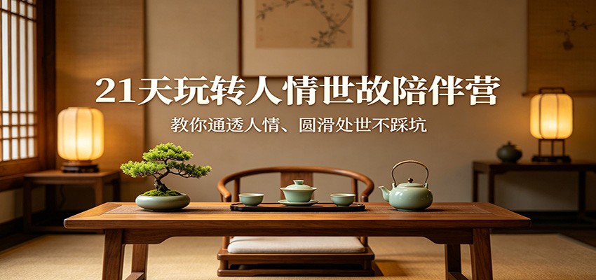 21天玩转人情世故陪伴营：教你通透人情、圆滑处世不踩坑-星云网创