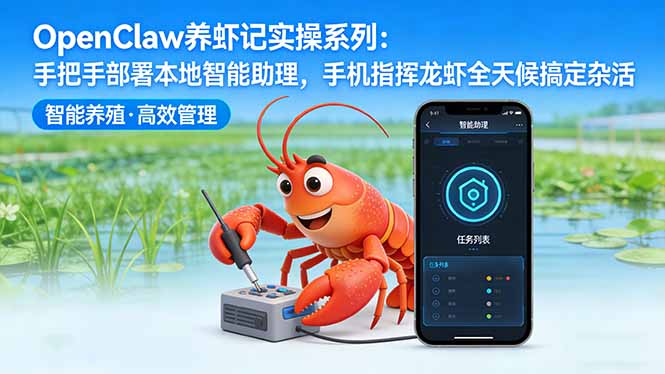 OpenClaw养虾记实操系列-更新：手把手部署本地智能助理，手机指挥龙虾全天候搞定杂活-星云网创