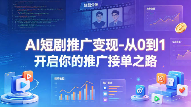 AI短剧推广变现-从0到1开启你的推广接单之路-星云网创
