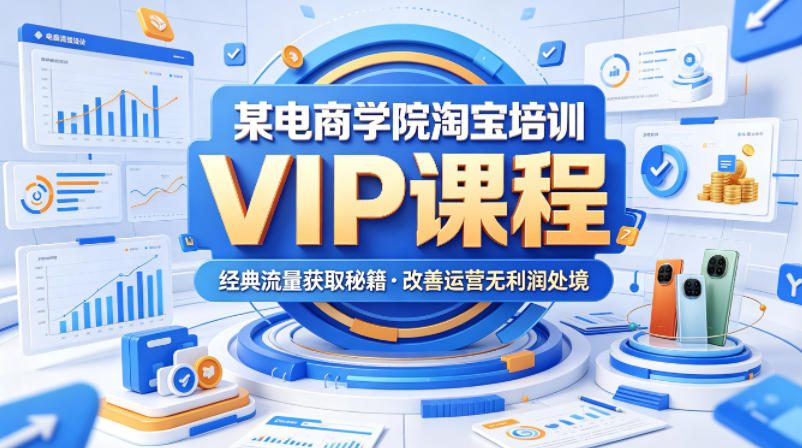 某电商学院淘宝培训VIP课程，各种经典有用的流量获取秘籍，改善运营产品没利润的处境(2026年5月)-星云网创