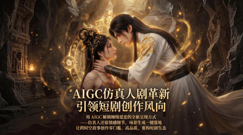 AIGC仿真人《合欢宗》短剧教学，用AIGC解锁缠绵爱恋的全新呈现方式，让跨时空故事创作零门槛、高品质，重构短剧生态-星云网创