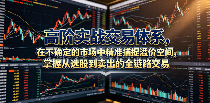 高阶实战交易体系,在不确定的市场中精准捕捉溢价空间,掌握从选股到卖出的全链路交易心法(更新6月)-星云网创