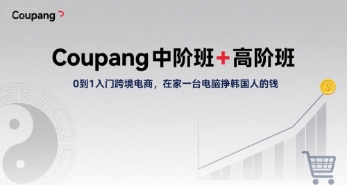 Coupang中阶班+高阶班，0到1入门跨境电商，在家一台电脑挣韩国人的钱-星云网创