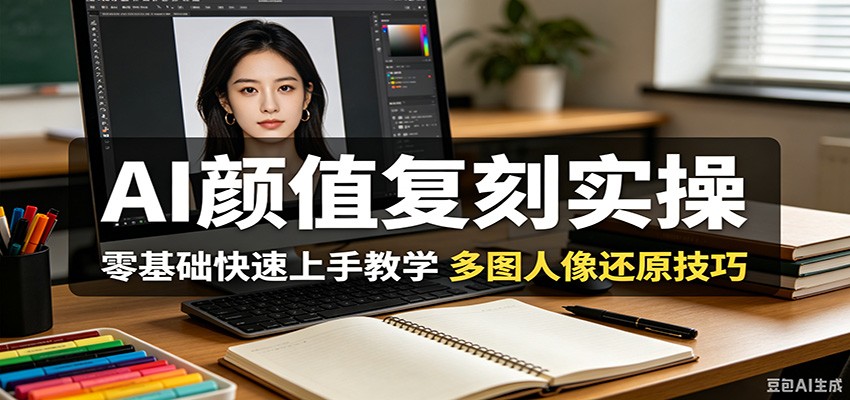 AI颜值复刻实操，零基础快速上手教学，多图人像还原技巧-星云网创