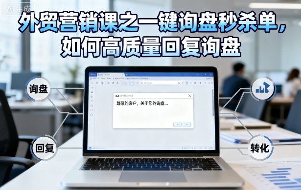 外贸营销课之一键询盘秒杀单，如何高质量回复询盘-星云网创