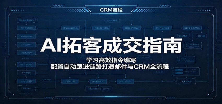AI拓客成交指南：学习高效指令编写，配置自动跟进链路打通邮件与CRM全流程-星云网创