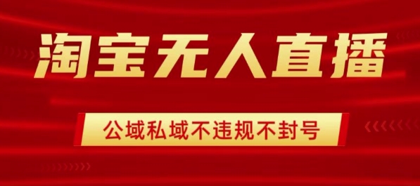 淘宝无人直播带货最新技术，不封号，不违规 操作简单，开播爆单，日入1k+【揭秘】-星云网创