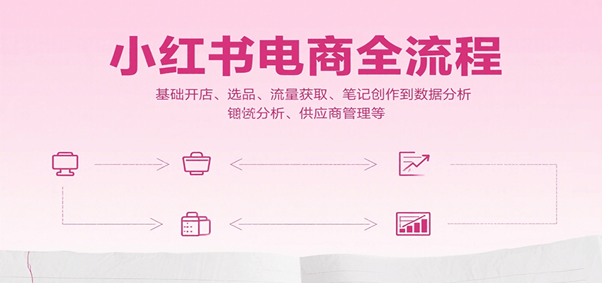 小红书电商全流程，基础开店、选品、流量获取、笔记创作到数据分析、供应商管理等-星云网创