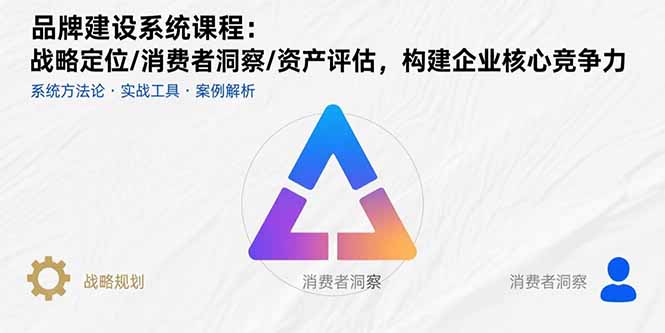 品牌建设系统课程：战略定位/消费者洞察/资产评估，构建企业核心竞争力-星云网创