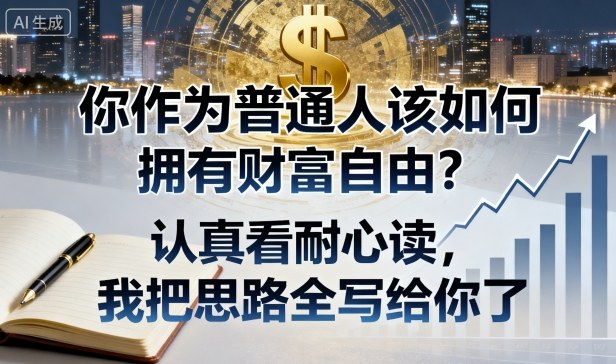 付费文章：你作为普通人该如何拥有财富自由？认真看耐心读，我把思路全写给你了-我要项目网