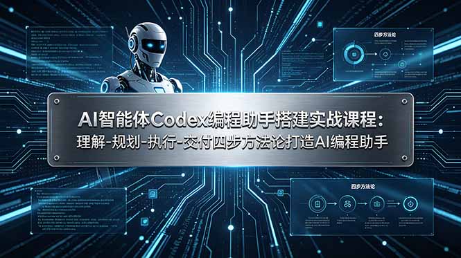 AI智能体Codex编程助手搭建实战课程：理解-规划-执行-交付四步方法论打造AI编程助手-星云网创