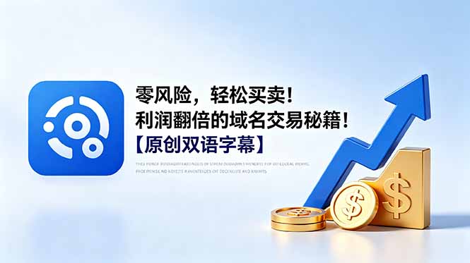 零风险，轻松买卖！利润翻倍的域名交易秘籍！【原创双语字幕】-星云网创