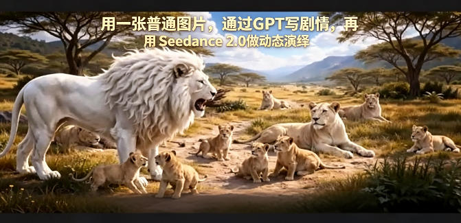 用一张普通图片，通过GPT写剧情，再用Seedance 2.0做动态演绎，居然能生成迪士尼风格搞笑动画-星云网创